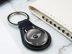 Mini Cooper Personalisierte Schlüsselkette Edles Leder Max Kante